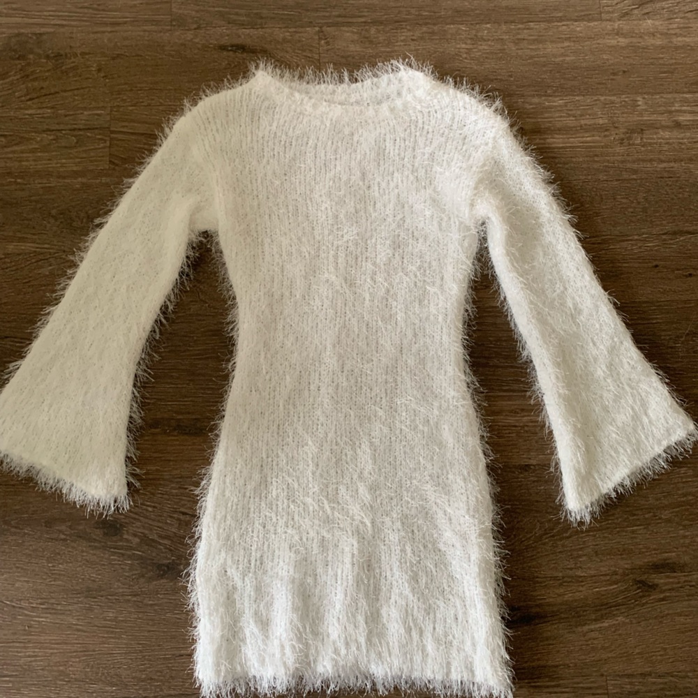 White sweater Dress